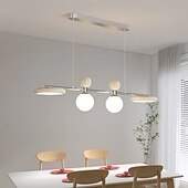 economico Luci a sospensione-4 luci 110 cm Design Unico Lampada a sospensione Metallo Acrilico Finiture Verniciate Moderno 110-120V 220-240V