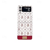 cheap Samsung Cases-Phone Case For Samsung Galaxy Z Flip 7 Z Flip 6 Z Flip 5 Z Flip 4 Back Cover Shockproof Retro PU Leather