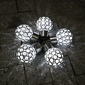 economico Striscie luci ad energia solare-2 pezzi di luci esterne a LED solari, lampadari appesi, lanterne esterne impermeabili con luce che cambia colore per decorazioni per le feste in giardino, balcone, cortile