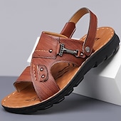 billiga Semester Sandaler-snygga sandaler för män med spänne och slitstark sula, lämpliga för sommarevenemang och dagligt bruk
