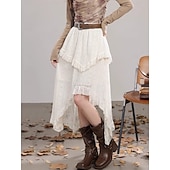 cheap Bottoms-Retro Vintage Medieval Skirt Fancy Dress Women&#039;s Masquerade Casual Daily Adults&#039; Skirt