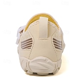preiswerte Sneaker für Herren-Barfuß-Wasserschuhe für Herren – weiß und orange, schnelltrocknend, verstellbarer Klettverschluss – ideal für Strand- und Wasseraktivitäten