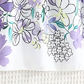 billiga Avslappnade klänningar-Barn Flickor Klänning Blommig klänning Blomma Ärmlös Utomhus Ledigt Volang Mode Dagligen Polyester Knälång Vardagsklänning A linjeklänning Sommar 4 år + Purpur Rosenröd