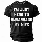 cheap Men&#039;s Funny T shirts-Men&#039;s Funny Slang T Shirt Short Sleeve T shirt 3D Print Crew Neck Shirt Fashion Daily Street Daily Black Red Blue Summer Spring Clothing Apparel S M L XL XXL XXXL 4XL