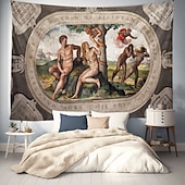 voordelige Middeleeuwse Wandtapijt-Middeleeuwse Wandtapijten Middeleeuwen Wandtapijt Wandkunst Groot Wandtapijt Muurschildering Decor Fotografische Achtergrond Deken Gordijn Huis Slaapkamer Woonkamer Decoratie