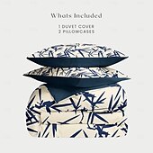cheap 100% Cotton-Bamboo Duvet Cover Full Size Bedding Set Bed Sets Quilt Cover Soft Lightweight Comforter Cover with 2 Pillowcases for Summer Spring