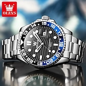 cheap Quartz Watches-OLEVS 3610 Brand Trendy Fashion Business Men&#039;s Watches Waterproof Stainless Steel TOP Quartz Watch