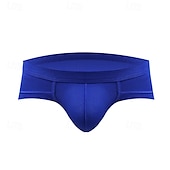 お買い得  メンズのボクサーパンツ-男性用 １枚 ベーシックパンティー ブリーフ パッチワーク ポリエステル 高通気性 ソフト 快適 平織り ミッドライズ ライトピンク ブラック