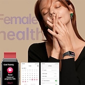 abordables Relojes inteligentes-696 ET650 Reloj inteligente 1.57 pulgada Pulsera inteligente Bluetooth ECG + PPG Podómetro Recordatorio de Llamadas Compatible con Android iOS Mujer Hombre Llamadas con Manos Libres Recordatorio de