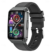 abordables Relojes inteligentes-696 ET650 Reloj inteligente 1.57 pulgada Pulsera inteligente Bluetooth ECG + PPG Podómetro Recordatorio de Llamadas Compatible con Android iOS Mujer Hombre Llamadas con Manos Libres Recordatorio de