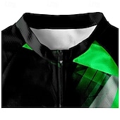 Недорогие Мужские джерси-Муж. Велокофты Геометрический принт С короткими рукавами Велоспорт Футболка Футболка Джерси с 3 задними карманами Горные велосипеды Быстровысыхающий Анатомический дизайн Фитиль Дышащий Виды спорта