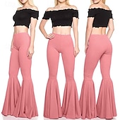 economico Fondi-Anni &#039;70 Disco Y2K Pantaloni a zampa d&#039;elefante Bambola Per donna Giorno dei Re Casual Quotidiano Parata dell&#039;Orgoglio Mese dell&#039;orgoglio Adulti Pantaloni Tutte le stagioni