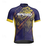 abordables Maillots pour hommes-Homme Maillot Velo Cyclisme Manche Courte Cyclisme Tee-shirt Maillot avec 3 poches arrière VTT Vélo tout terrain Respirable Séchage rapide Conception anatomique Mèche Rose foncé Pourpre foncé Rouge
