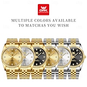 cheap Quartz Watches-OPK Luxury Brand Watch Circular Dial Luminous Stainless Steel Men&#039;s Quartz Watch