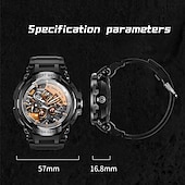 preiswerte Smartwatch-696 YDT90 Smartwatch Fitness Tracker ECG PPG Bluetooth Anruf-Erinnerung Android iOS IP67 57mm 1,5