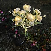 Lot de 2 lampes solaires en forme de fleur pour extérieur, éclairage de paysage, de terrasse, de jardin, étanche, pour jardin, terrasse, pelouse, clôture, décoration de vacances abordables Éclairage paysager-Lot de 2 lampes solaires en forme de fleur pour extérieur, éclairage de paysage, de terrasse, de jardin, étanche, pour jardin, terrasse, pelouse, clôture, décoration de vacances