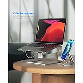 economico Stand e pad di raffreddamento-supporto per laptop supporto ergonomico per computer portatile in alluminio supporto per laptop staccabile supporto per notebook