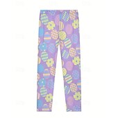 baratos Animais 3D da Menina-Páscoa Para Meninas 3D Gráfico Coelho Conjuntos de pijama Conjuntos de pijama com camiseta e calça Manga Curta Impressão 3D Verão Primavera Ativo Básico Infantil 4 anos + Gola Redonda Casa Diário
