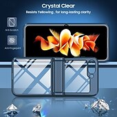 Недорогие Чехлы для Samsung-телефон Кейс для Назначение SSamsung Galaxy Z-флип 6 Z Flip 5 Кейс на заднюю панель Защита от удара Ретро ТПУ ПК