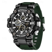 abordables Relojes digitales-SANDA Hombre Reloj Digital Esfera Grande Al Aire Libre Deportes Moda Luminoso Despertador Calendario Cronógrafo Silicona Reloj