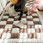 billiga Husdjurssofföverdrag-sofföverdrag för husdjur för soffa, sofföverdrag för hundar tvättbart överdrag för hundsoffa skydd krämfärgade möbler sofföverdrag för hund handgjorda sällskapsdjursmatta i ren bomull