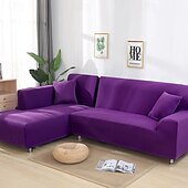 baratos Cobertura de Sofa-capas de sofá cor sólida à prova de poeira capas de sofá todo-poderosas capa de sofá elástica capa de sofá de tecido supermacio com uma capa de reforço grátis (cadeira/sofá de dois lugares/3 lugares/4