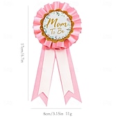 economico Forniture per eventi e feste-Kit fascia e fiore all&#039;occhiello per baby shower, set per futura mamma con spilla floreale, fascia di galateo e fiore all&#039;occhiello per futura mamma per decorazioni per feste per neonati