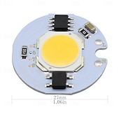 preiswerte Leuchtbirnen-10 Stück COB LED-Lichtchip-Perlen 3 W 5 W 7 W 10 W 220 V LED-Lampen-Chips Licht Smart IC-Treiber passend für DIY LED-Strahler Flutlicht