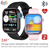 cheap Smartwatch-696 G20PRO Smart Watch 2.01 inch Smartwatch Fitness Running Watch Bluetooth ECG+PPG Pedometer Call Reminder Compatible with Android iOS Women Men Hands-Free Calls Message Reminder IP 67 41mm Watch