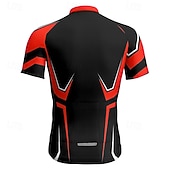 abordables Maillots Hombre-Hombre Maillot de Ciclismo Geométrico Manga Corta Bicicleta Camiseta Maillot con 3 bolsillos traseros MTB Bicicleta Montaña Secado rápido Diseño Anatómico Capilaridad Transpirable Deportes Amarillo