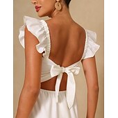 preiswerte Kleid-Retro Vintage Mittelalterlich Renaissance Midlänge Kleid Ausgestelltes Kleid Flattrige Ärmel Regentschaft inspiriert Damen Karneval Valentinstag Hochzeit Urlaub Alltagstauglich Erwachsene Kleid
