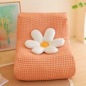 baratos Capa do sofá futon.-1pc capa elástica para sofá de chão sem braços capa para sofá preguiçoso relax seersucker capa elástica para sofá único capa de almofada para sala de estar casa