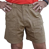 economico Classico-Per uomo Pantaloncini cargo Shorts Bermuda Elastico in vita Multi-tasche Gamba Dritta Semplice Traspirante Indossabile Lunghezza al ginocchio All&#039;aperto Casuale Campeggio &amp; Escursionismo Moda