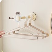 cheap Bathroom Gadgets-Suction Cup Clothes Hanger Rack, No-Drill Retractable Wall-Mounted Drying Rack for Balcony and Home Organization
