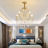 cheap Chandeliers-4-Light 6-Light 50 cm Pendant Lantern Design Chandelier Metal Painted Finishes Modern 110-120V 220-240V