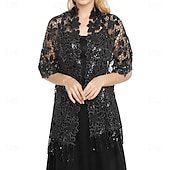 abordables enveloppes d&#039;invité de mariage-Écharpe Femme Élégant Sans manches Polyester Boléros de Mariage Avec Gland Pour Soirée Printemps &amp; Été