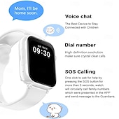 abordables Montres connectées-k26 4g enfants montre intelligente enfants smartwatch téléphone montre sim carte réveil photo sos gps localisation tracker enfant montre hd vidéo chat appel cadeau d&#039;anniversaire