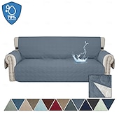 baratos Capa de Sofá-capa de sofá à prova d&#039;água para almofada capa de sofá para cães capa protetora de móveis resistente à água com bastões de espuma tiras elásticas para gato de estimação