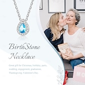 cheap Gifts-Personalized Birthstone Necklace Custom Best Gift for Mom - Custom Pendant Gift for Mom, Wife, Girlfriend – Unique Mother&#039;s Day, Valentine&#039;s Day, Anniversary, Christmas, Birthday Gift
