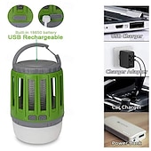 cheap Electric Mosquito Repellers-Multifunctional Mosquito Killer Lamp – USB Rechargeable LED Electric Shock Insect Trap and Camping Light for Home or Tents