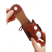cheap Men&#039;s Bags-Portable Leather Golf Ball Holder Pouch – Compact Golf Tee Case with Clip, Stylish &amp; Durable Design for Men &amp; Women, Easy Belt Attachment, Ideal for Golf Training &amp; Tournaments