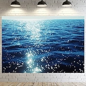 お買い得  オーシャンビーチのタペストリー-風景 海の波 吊るすタペストリー 壁アート 大きなタペストリー 壁画装飾 写真背景 ブランケット カーテン ホーム 寝室 リビングルーム 装飾