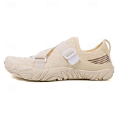 preiswerte Sneaker für Herren-Barfuß-Wasserschuhe für Herren – weiß und orange, schnelltrocknend, verstellbarer Klettverschluss – ideal für Strand- und Wasseraktivitäten
