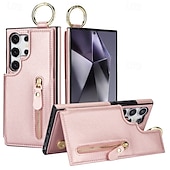 economico Cover Samsung-telefono Custodia Per Samsung Galaxy S24 Ultra Plus S24 FE S23 S22 S21 S20 Ultra Plus FE A55 A35 A25 A15 5G A14 A54 A73 A53 A12 A13 Per retro Con supporto A calamita Cerniera Retrò TPU pelle sintetica