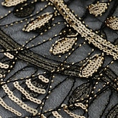 olcso Sálak és Kendők-Retró Ordító 20-as évek 1920-as évek sál Wrap Kendők A nagy Gatsby Flapper lány Flitter Rojt Női Farsang Esküvő Estély Álarcos mulatság Felnőttek Kendő