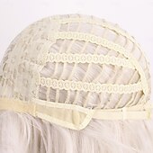 お買い得  トレンドの合成ウィッグ-人工毛ウィッグ ウェーブ カーリーウィーブ アシメントリー・ヘアカット ニートバング 機械製 かつら 30 インチ A1 合成 女性用 クラシック 快適 カラーグラデーション マルチカラー
