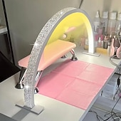 baratos abajur-Luz de meia lua para mesa de unha, lâmpada de arco de unha de 21,5 pol./29,5 pol. 39 W com controle de fio/remoto, luzes de tecnologia de unhas de 3 modos de cor, lâmpadas brilhantes, para