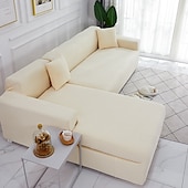 cheap Sofa Cover-Elastic Jacquard Fabric Sofa Cover Stretch Couch Cover Sectional L Shape Sofa Slipcover Corner Case for Living Room 1/2/3/4 Seat