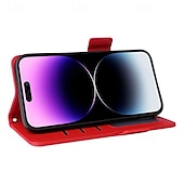 Недорогие Чехлы для iPhone-Чехол для iPhone 16 Pro Max Plus iPhone 15 Pro Max Plus iPhone 14 13 12 11 Pro Max Plus Mini флип-крышка с подставкой магнитная с запястьем ретро TPU PU кожа