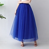 Χαμηλού Κόστους Καλσόν-Ρετρό / Βίντατζ Δεκαετία του 1950 Μεσοφόρι Κάτω από τη φούστα Φούστα από τούλι Γραμμή Α Φανταχτερή Φόρεμα Γυναικεία Μασκάρεμα Βραδινό Ρούχα για Πάρτυ Κοκτέιλ Πάρτι Πάρτι Τσαγιού Ενηλίκων Φούστα
